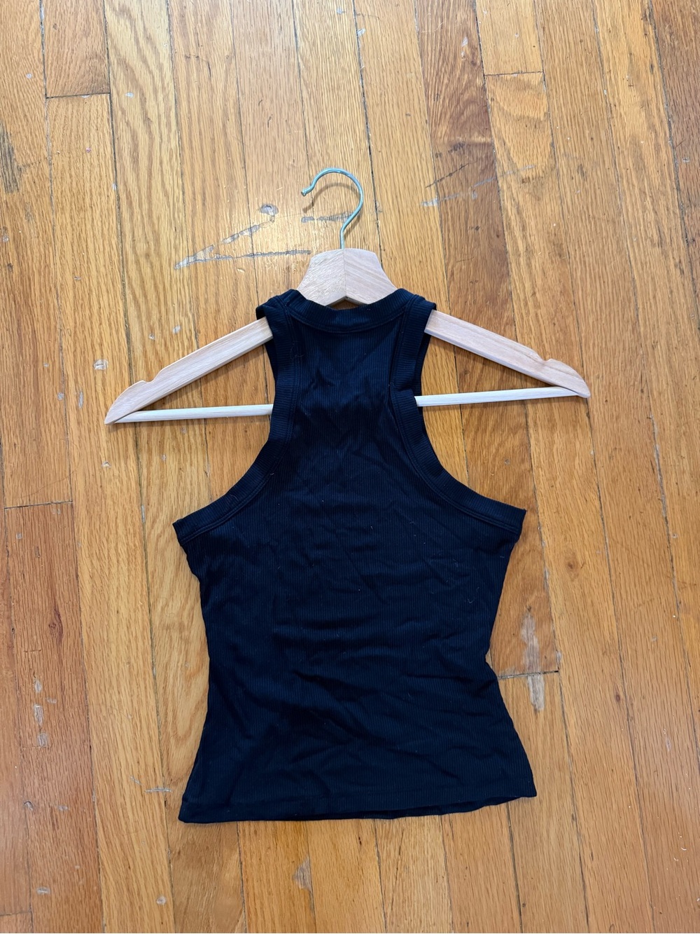 SKIMS Ribbed Racerback Tank Top - Black - Picture 2 of 2